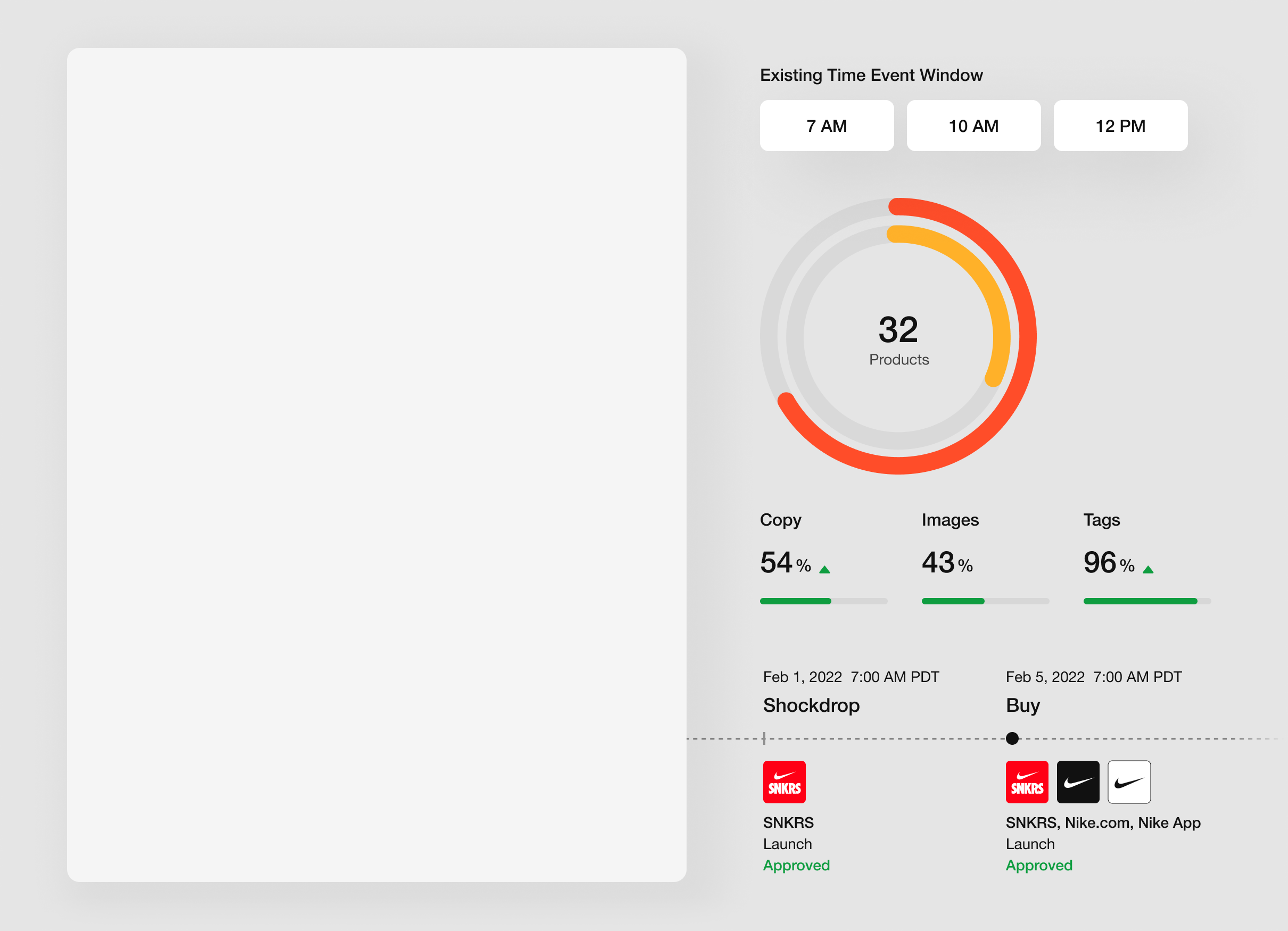 Nike — Product Readiness & Activation Platform, screen 4